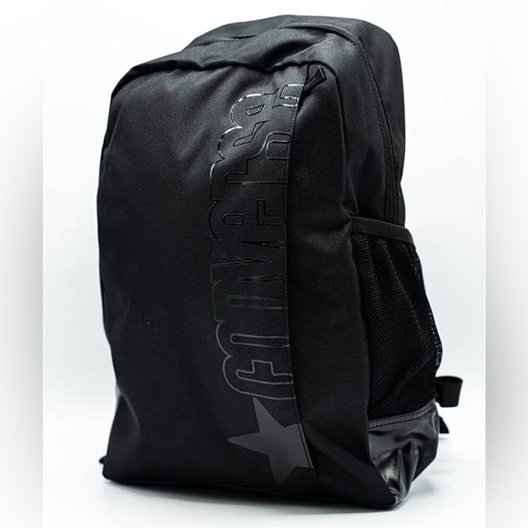 Converse Black Speed 2 Unisex Black Polyester Backpack One Size | NEW/NWT!!🖤✔️ - Picture 1 of 16
